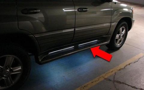 Running board courtesy lights