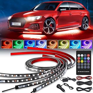 Nilight 4pcs RGB LED Underglow